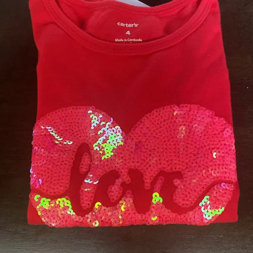 Carter’s Sequin Love Heart Shirt